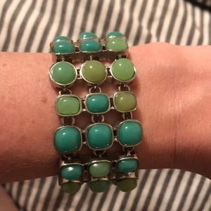 Banana Republic Teal Tone Costume Bracelet